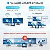 MOKiN 7 in 1 Docking Station USB C Hub Dual DisplayPort DP HDMI 4K60HZ VGA USB 2.0 Multiport Adapter for Laptop MacBook 6