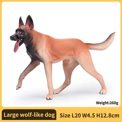 Realistic Dog Figurine Action Figure - Collectible Decorative Ornament, Ideal Gift (Large wolf - like dog)