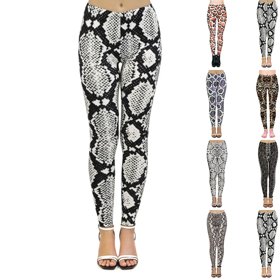 Women's Printed Yoga Pants Seamless Sports Leggings Fitness High Waist Leggings High Quality