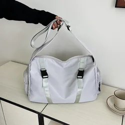 Oxford Solid Color Zipper Large Capacity Travel Bags 2024 High Quality Youth Simplicity Casual Versatile Shoulder Bags for Women