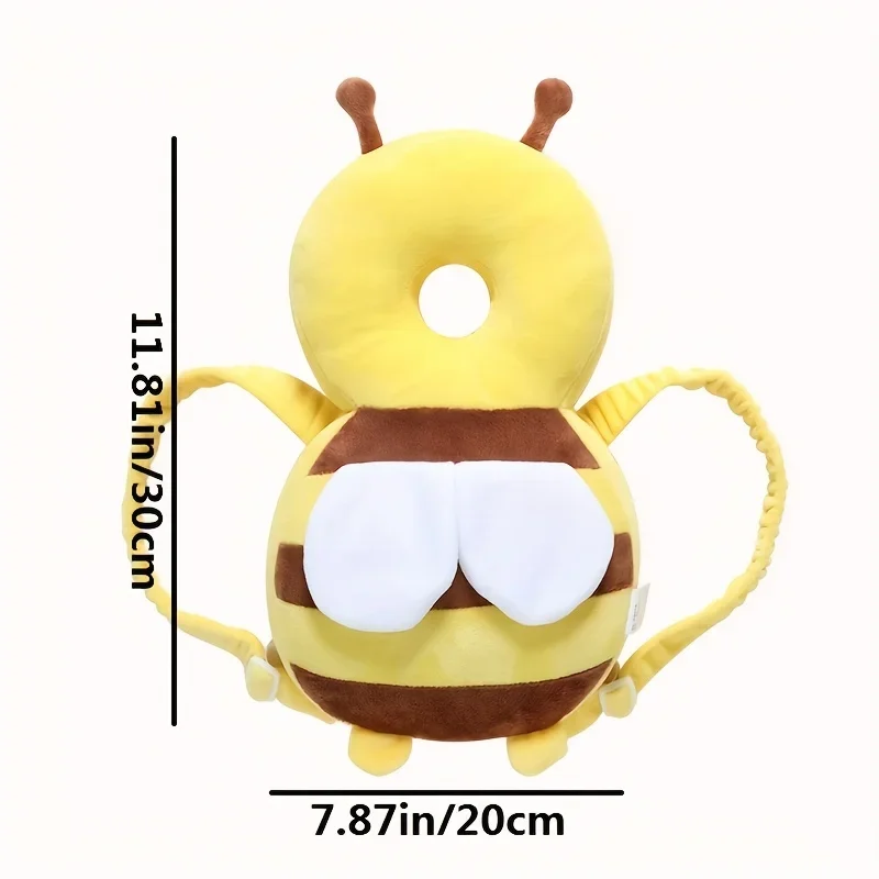 Bee Baby Head Protection Pillow - Breathable anti fall hat for young children