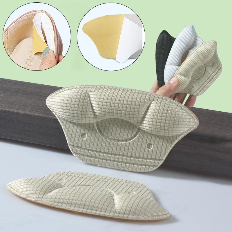 4er-Set Fersenpolster zur Schmerzlinderung, High-Heel-Einlagen, Schutzpflaster für Sportschuhe, Größenanpassung, Anti-Verschleiß-Fußpolster, Kissen-Einlagen – Detail 2
