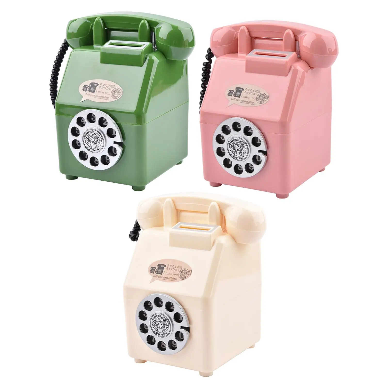 Phone Piggy Bank Decorative Tabletop Decoration Figurine Souvenir Gift Ornament Figurine for Kids Bedroom New Years Office Shelf