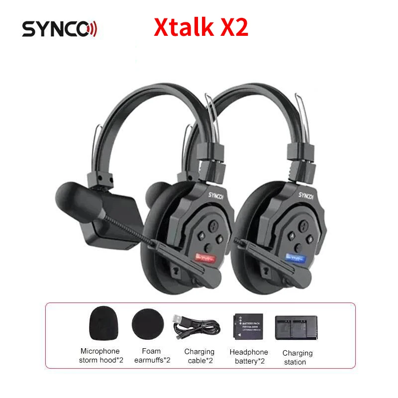 バッテリー付きSyncoワイヤレスインターホンシステム,xtalk,2.4g,x1,x3
