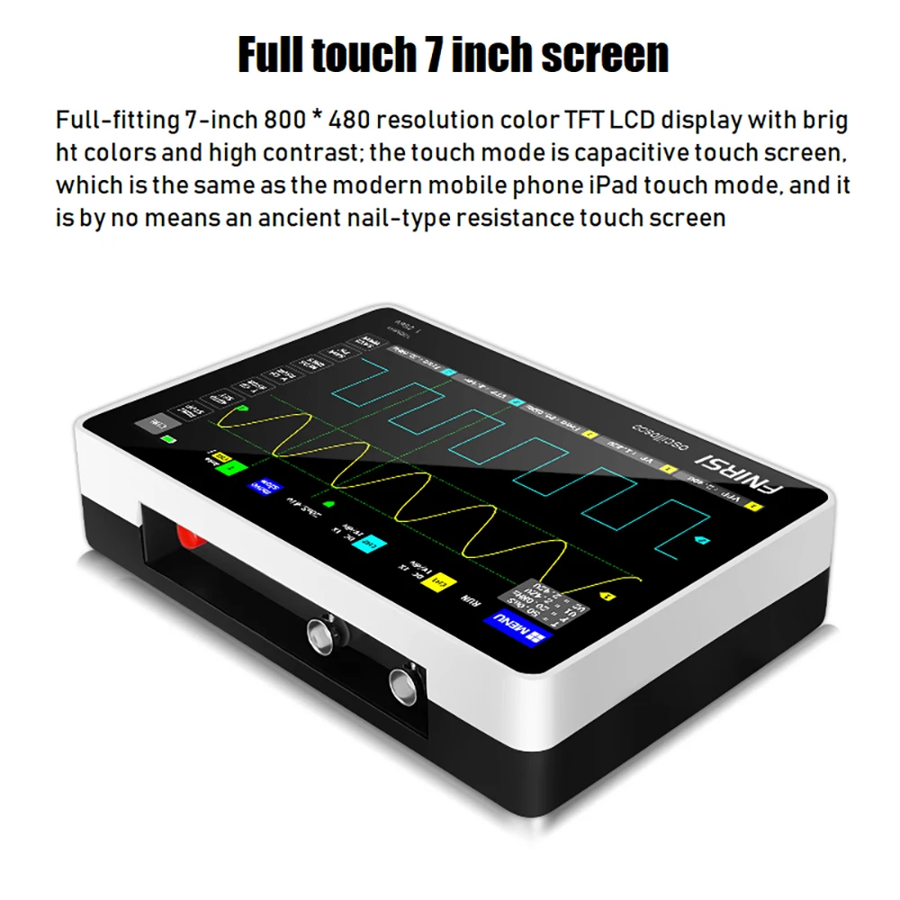 FNIRSI-1013D Digital Storage Oscilloscope 2 Channel 100M Bandwidth 1GSa/s Sampling Rate Touch Screen Digital Tablet Oscilloscope 3
