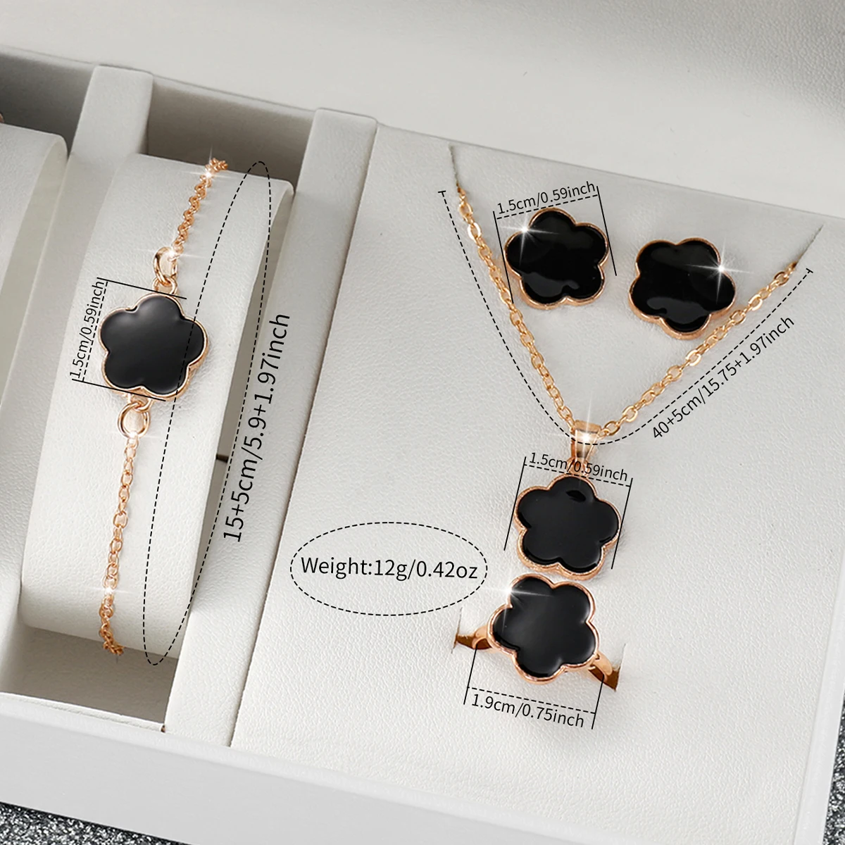 6pcs/set Fashion Women's Casual Watch Set Bohemian Simple Retro Women's Quartz Watch with Jewelry Set (Box Not Included)