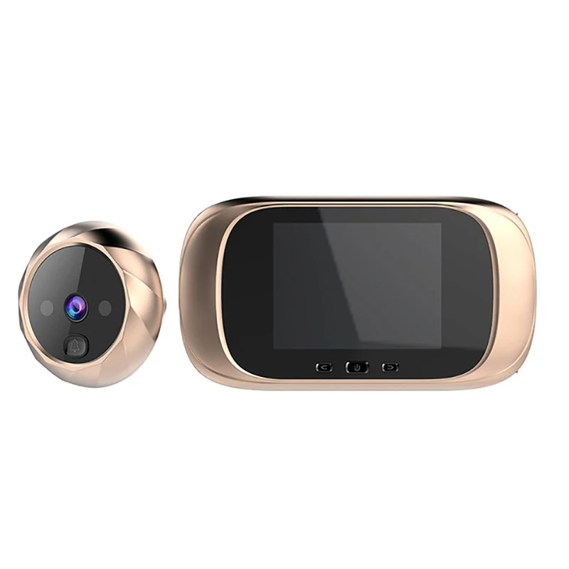 Smart Video Doorbell Intercom System With Camera Unlock Talk video Digital peephole door phone video intercom for Home