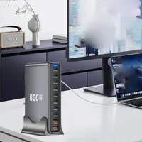 800W GaN 10 Ports Fast Charging Station Adapters USB C Dual 140W PD3.1 Desktop Charger for Multiple Devices Laptop Wall Charger - Image 4