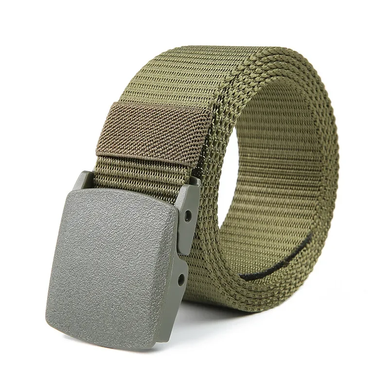 Nylon canvas belt Toothless automatic buckle belt 110-140cm unisex nylon canvas belt for men and women