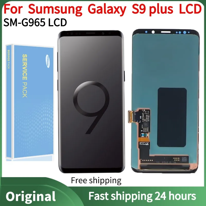 Pantalla LCD 100 Original Super AMOLED para Samsung S9 plus G965 G965F