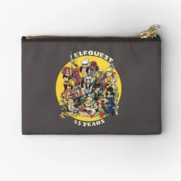 

Elfquest Celebrating 45 Years Zipper Pouches Men Underwear Bag Cosmetic Pure Pocket Women Money Socks Key Storage Packaging