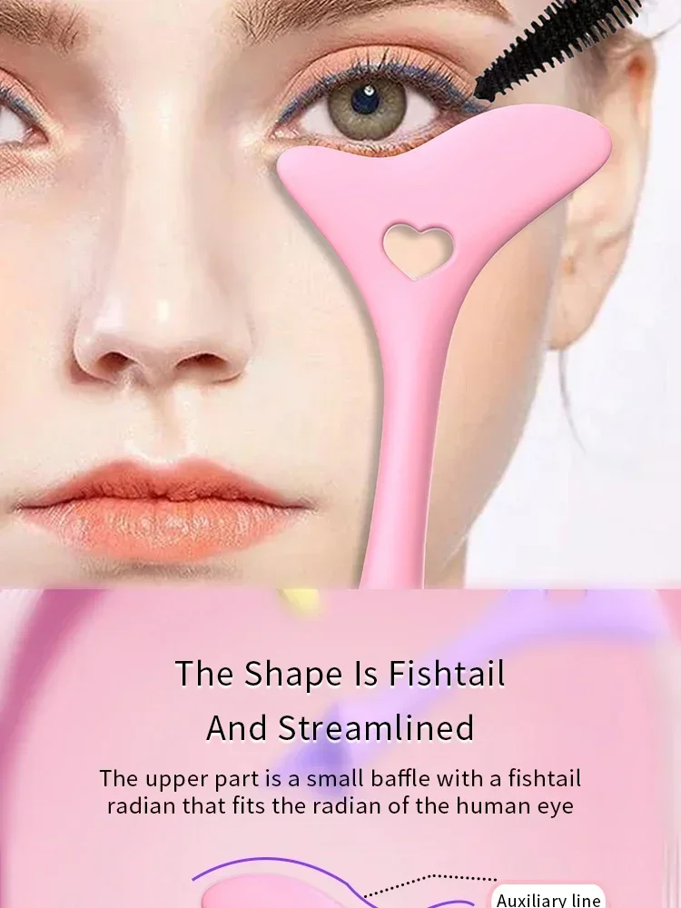 Multi-functional Eyeliner Stencil Wing Tips Silicone Eyeliner Aid Marscara Drawing Lipstick Wearing Aid Reusable Makeup Tools