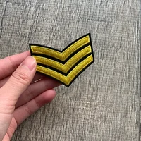 Оптовая продажа, золотые, серебряные, красные военные нашивки с вышивкой для одежды, тактический армейский логотип, утюг на одежде, куртка, значок, аппликация — изображение 4
