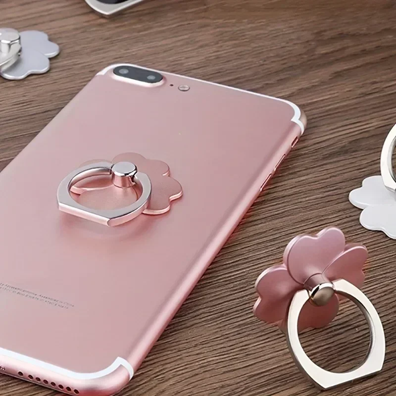 Drop-Proof Phone Ring Stand 360 Rotating for Mobile Phone Car Magnetic Mount Metal Folding Finger Stand Socket