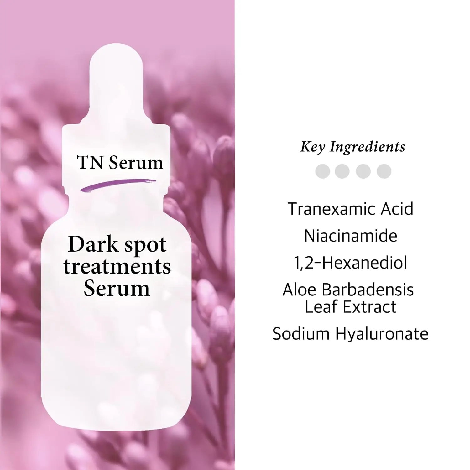 2Pcs Tranexamic Acid Serum 5% Niacinamide Hypoallergenic Facial Drops Moisturizing Reduce Dark Spot Uneven Skin Tone