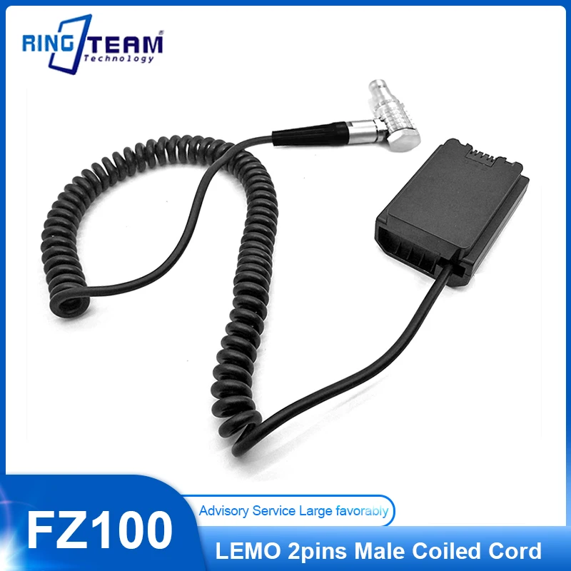 

NP-FZ100 NP-FZ100 Dumm аккумулятор с LEMO 2Pin Штекерный Спиральный шнур для Sony Alpha 9 ILCE-9 α7 III A7M3 ILCE-7M3 ILCE-7M3K
