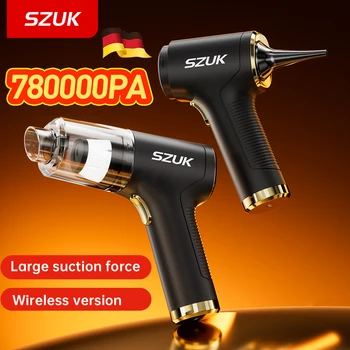 SZUK C006 Car Vacuum Cleaner 780000Pa Strong Suction Portable Handheld Car Cleaner Cleaning Machine Mini Wireless Vacuum Cleaner 1