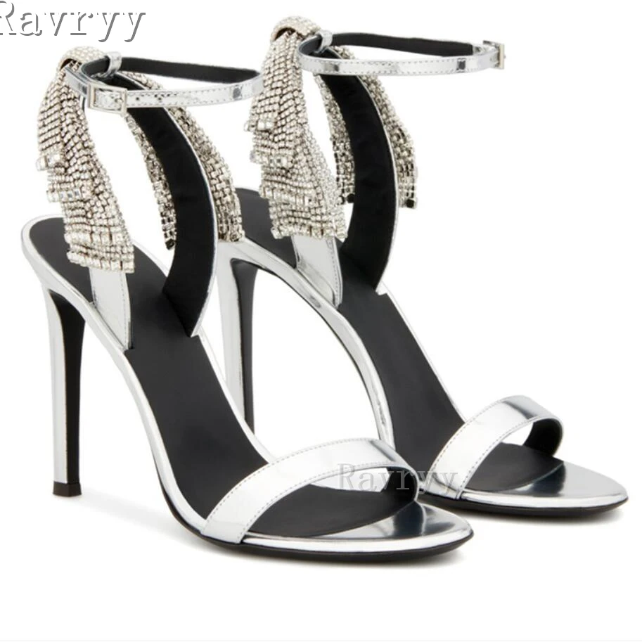 

Женские босоножки с бабочками, бабочками, узлами, кисточками, круглым открытым носком, на тонком высоком каблуке, женская свадебная обувь