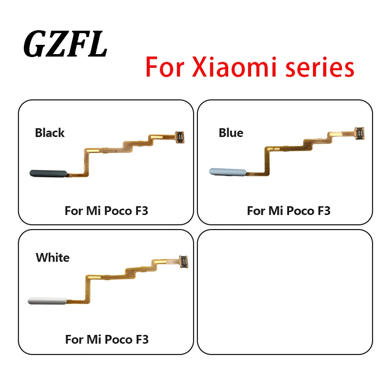 

Home Button FingerPrint Touch ID Sensor Flex Cable Ribbon For Xiaomi Poco F3