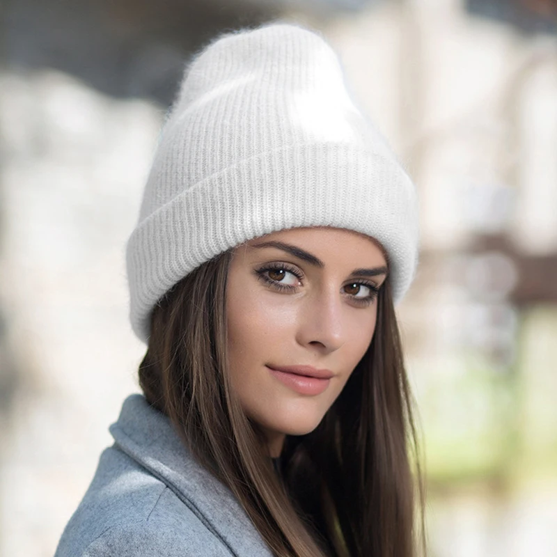 USPOP New Winter Hats Women Thick Warm Knitted Skullies Hats Pearl Letter  CHA Soft Beanies - AliExpress