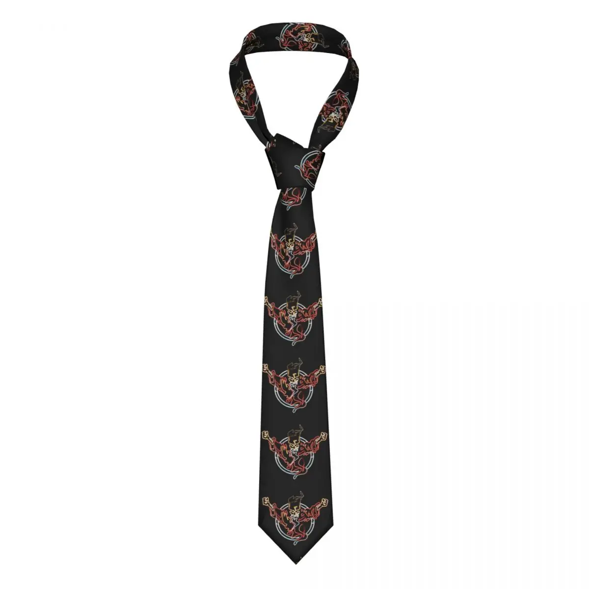 

Formal Music Festival Hardcore Neck Tie Men's Personalized Silk Thunderdome Neckties for Wedding Cravat