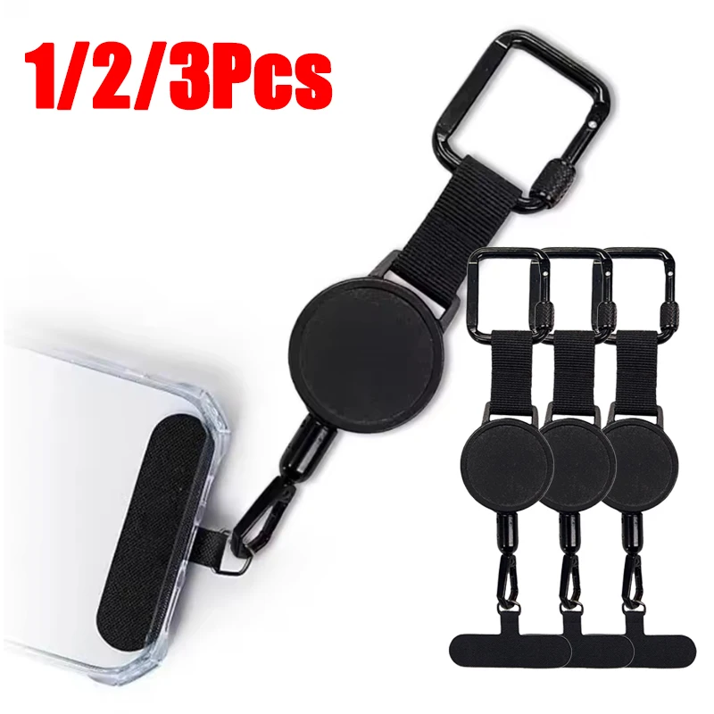 Retractable Anti-Theft Phone Holder with Belt Clip - Travel Smartphone Safety Tether Strap (1 or 2 Pack)
