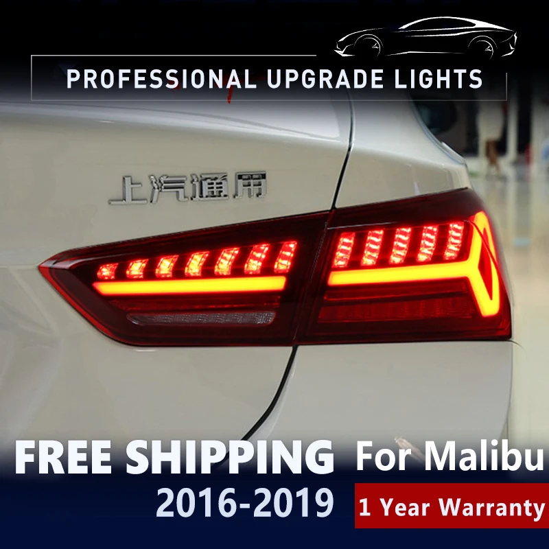 

Auto Accessories Tail Light For Chevrolet Malibu Taillight 2016 2017 2018 Car LED Rear Running Lamp + Brake + Reverse + Dynamic