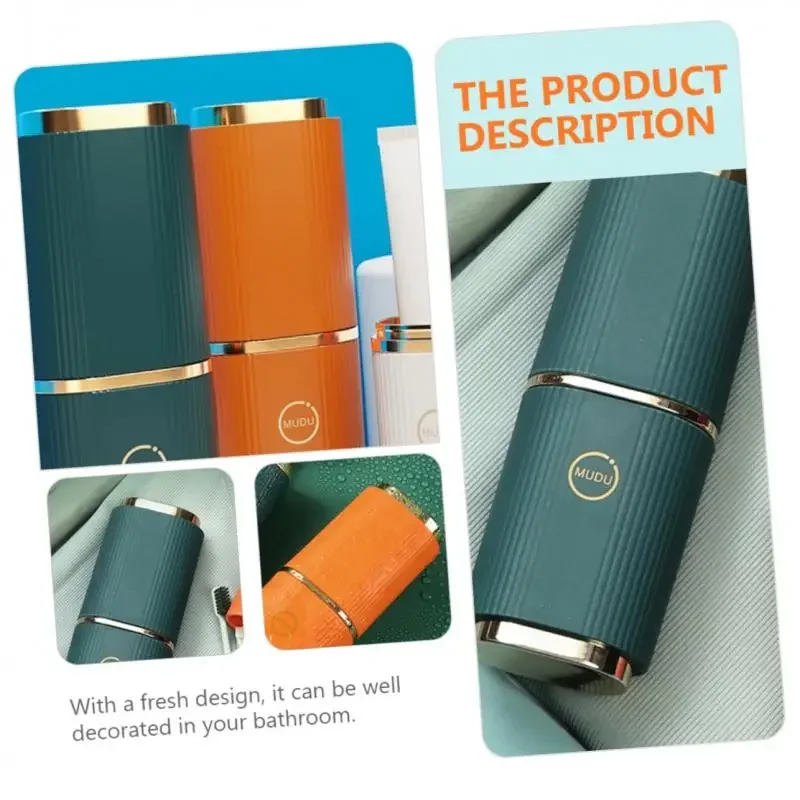 Portable Toothbrush Travel Cover Cup Bathroom Toothpaste Holder Storage Case Travel Camping Organizer Kit Toiletries Storage Box