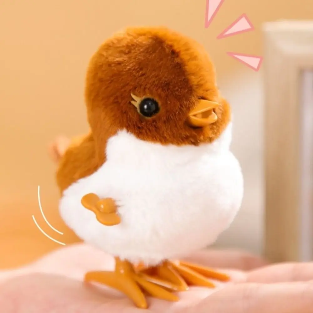 

Lifelike Sparrows Wind Up Jumping Toy Walking Cute Clockwork Spring Bird Toy Guide Baby Crawling Toy Plush Baby/Toddlers