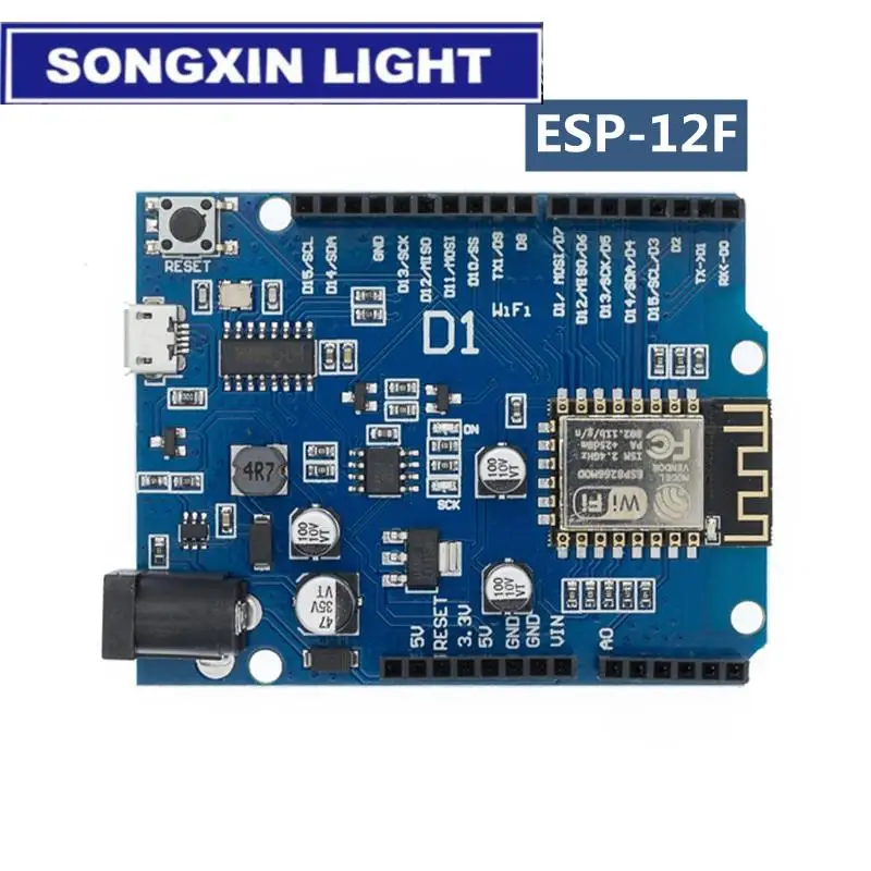 Placa de desarrollo WiFi ESP 12F WeMos D1, módulo inalámbrico basado en ...