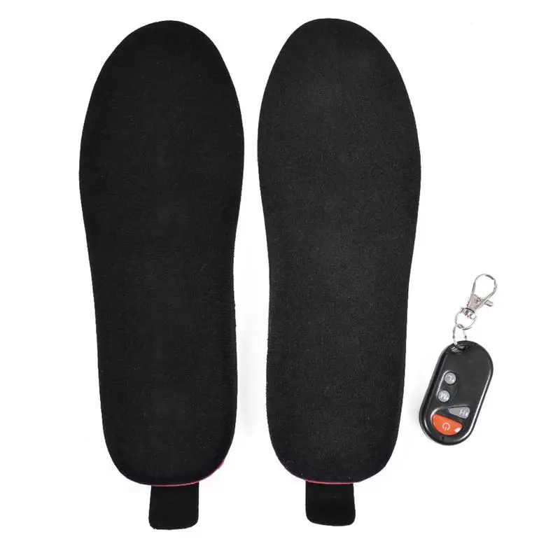 2100Mah Battery Rechargeable Heated Shoes Insoles Wireless Remote Controlled Adjustable Temp Foot Warmer For Men Women Skiing