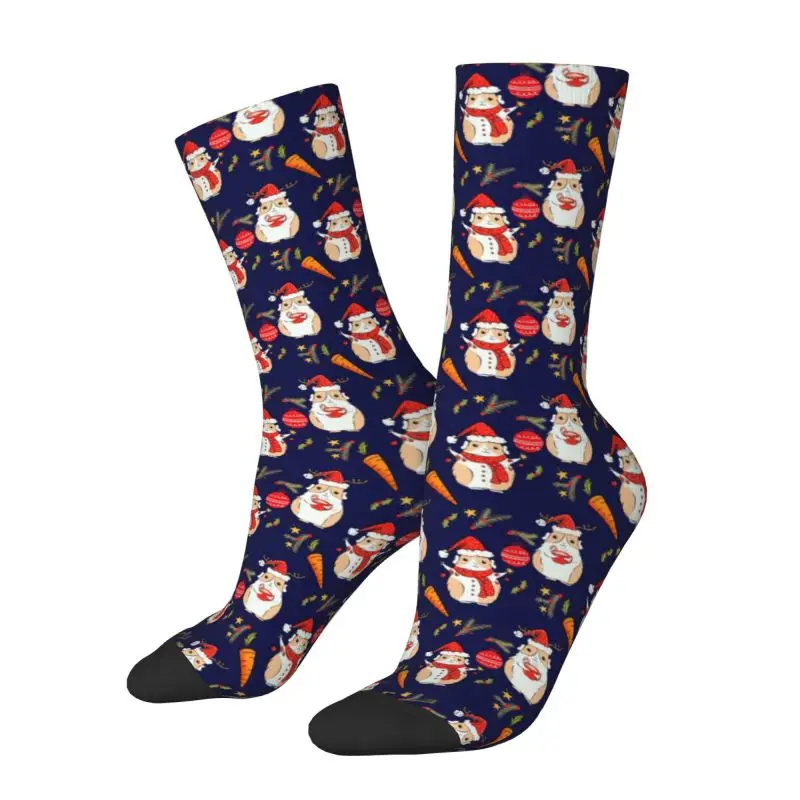 

Funny Christmas Guinea Pigs Socks Men Women Warm 3D Print Cavies Football Sports Socks