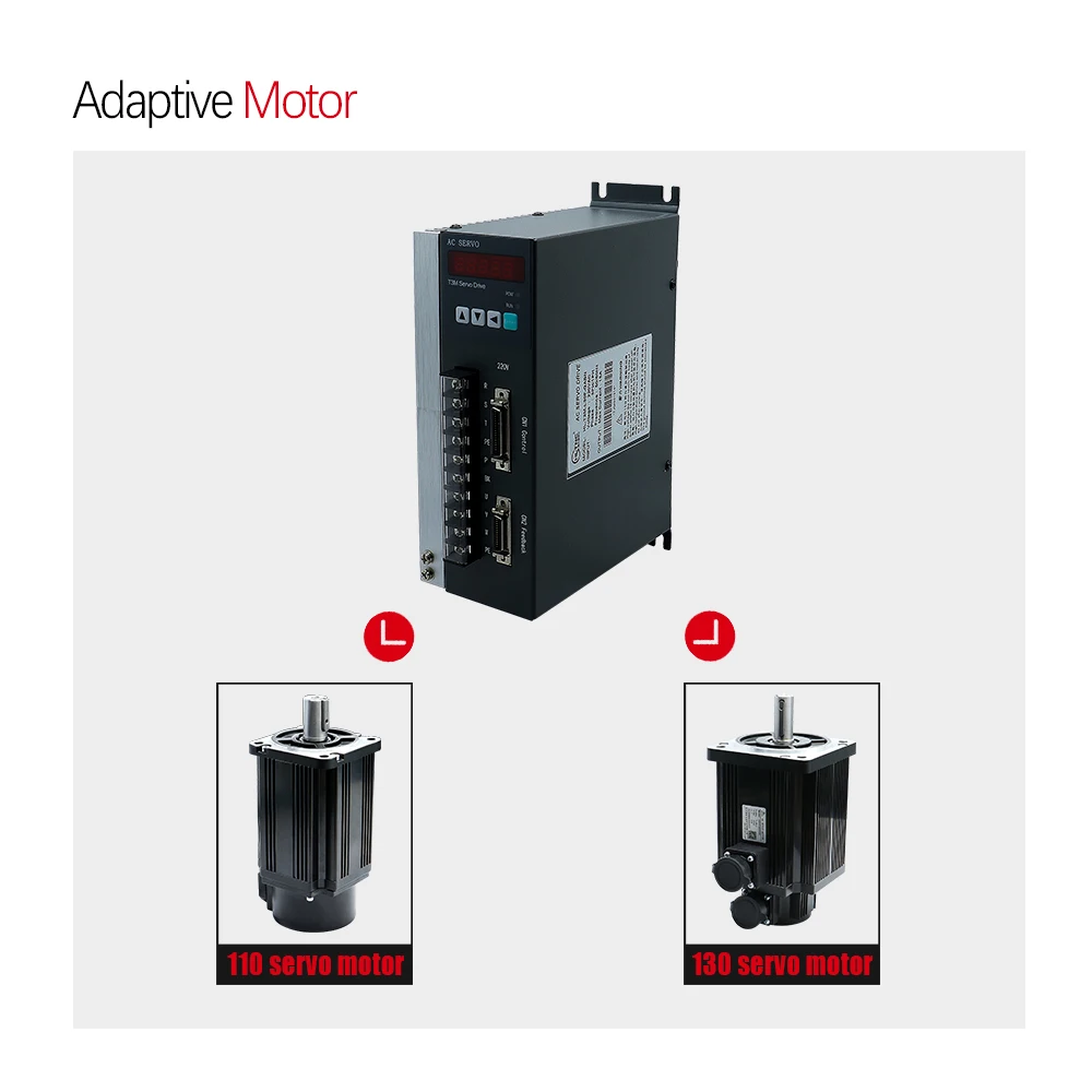 새로운 T3G-L30F 220V 50/60Hz AC 3PH/1PH 서보 모터 드라이버 15A 출력 CNC 라우터 선반 110 130 서보 엔진