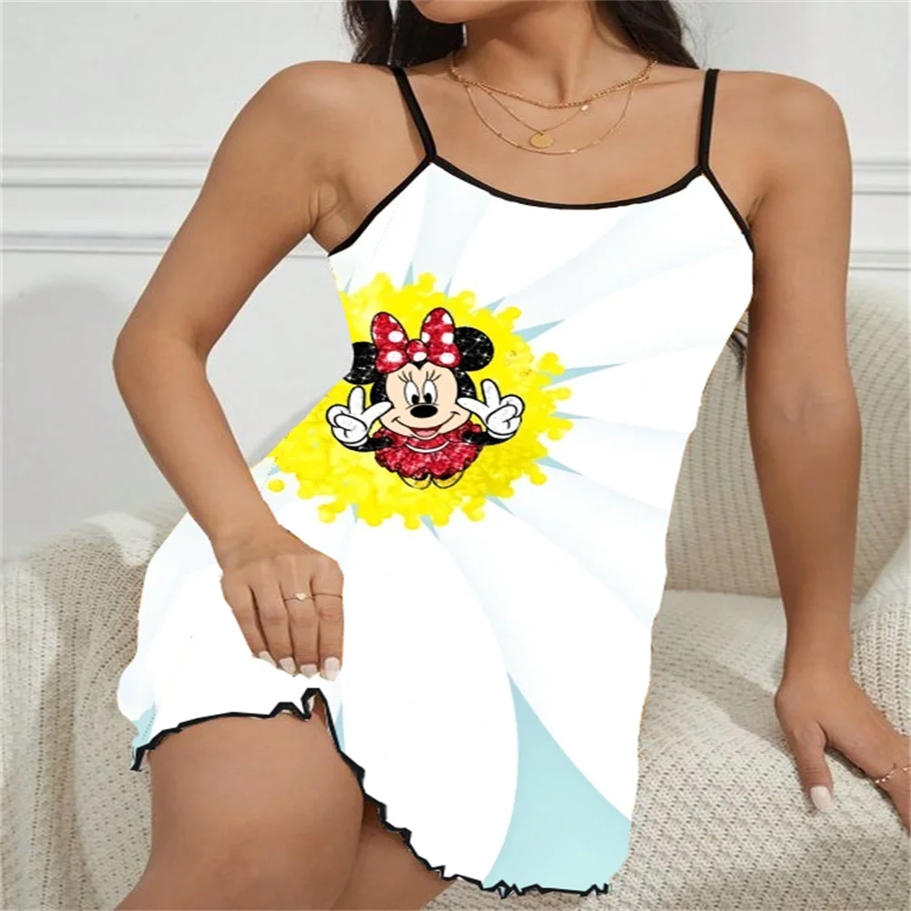 

Sleepwear Women's Nightgowns for Sleeping Sleeveless Pajamas Woman Trend 2024 Night Wear Woman Sexy Bhs Casual Women's Dresses