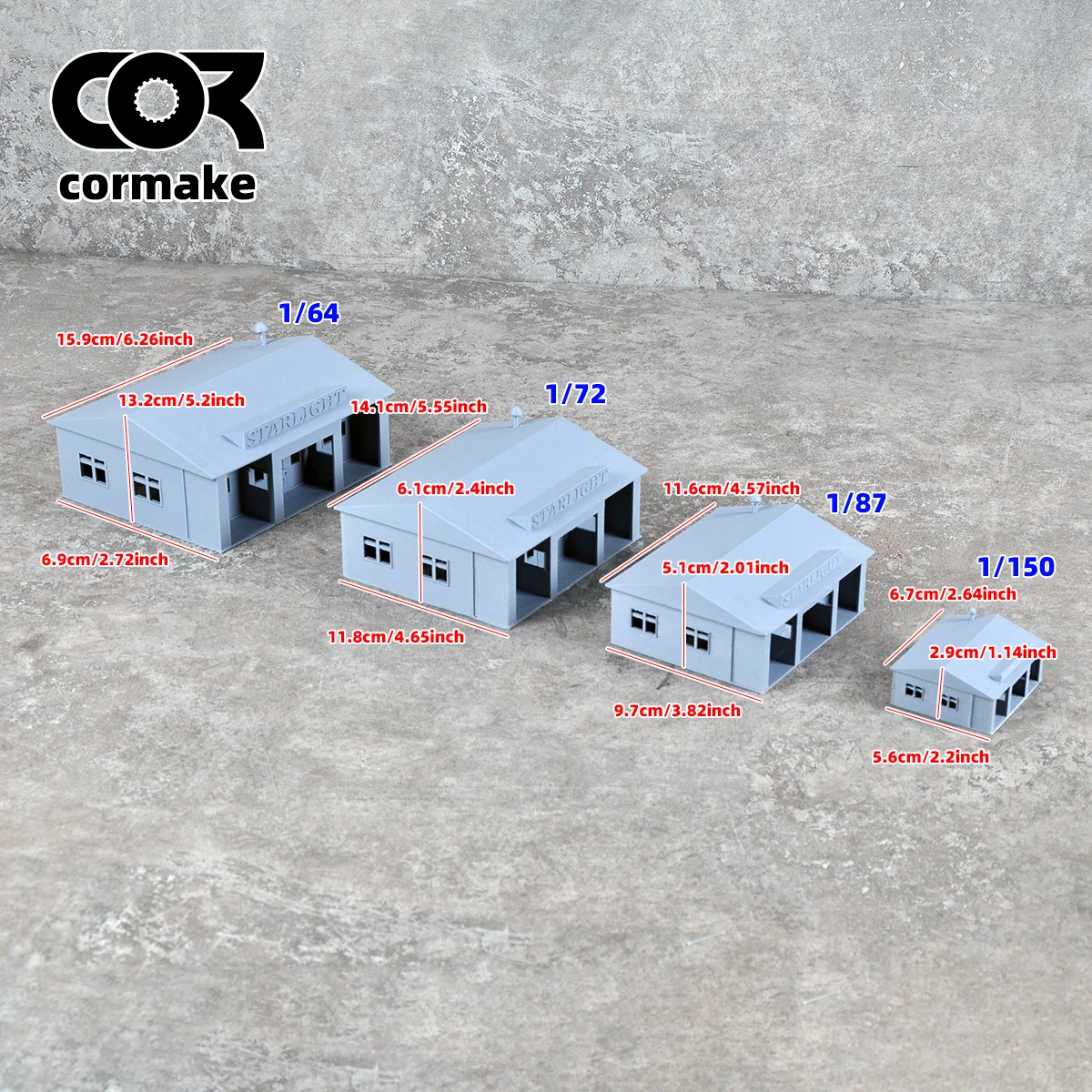 조립식 건축 모형 모래 테이블 카페 커피숍 상점 건물 철도 디오라마 스케일 모형 키트 1/64/72/87/150