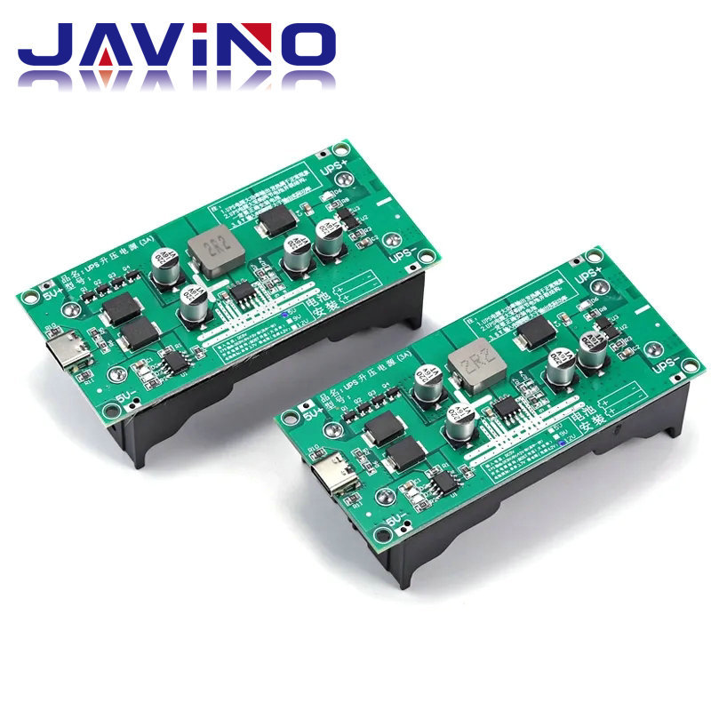 Type-C 15W 3A 18650 Lithium Battery Charger Module DC-DC Step Up Booster Fast Charge UPS Power Supply / Converter 5V 9V 12V
