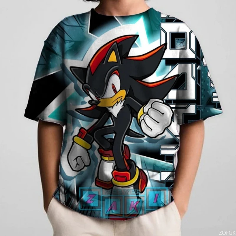 여름 소년 애니메이션 반팔 슈퍼 영웅 프린트 티셔츠 아동복 티셔츠