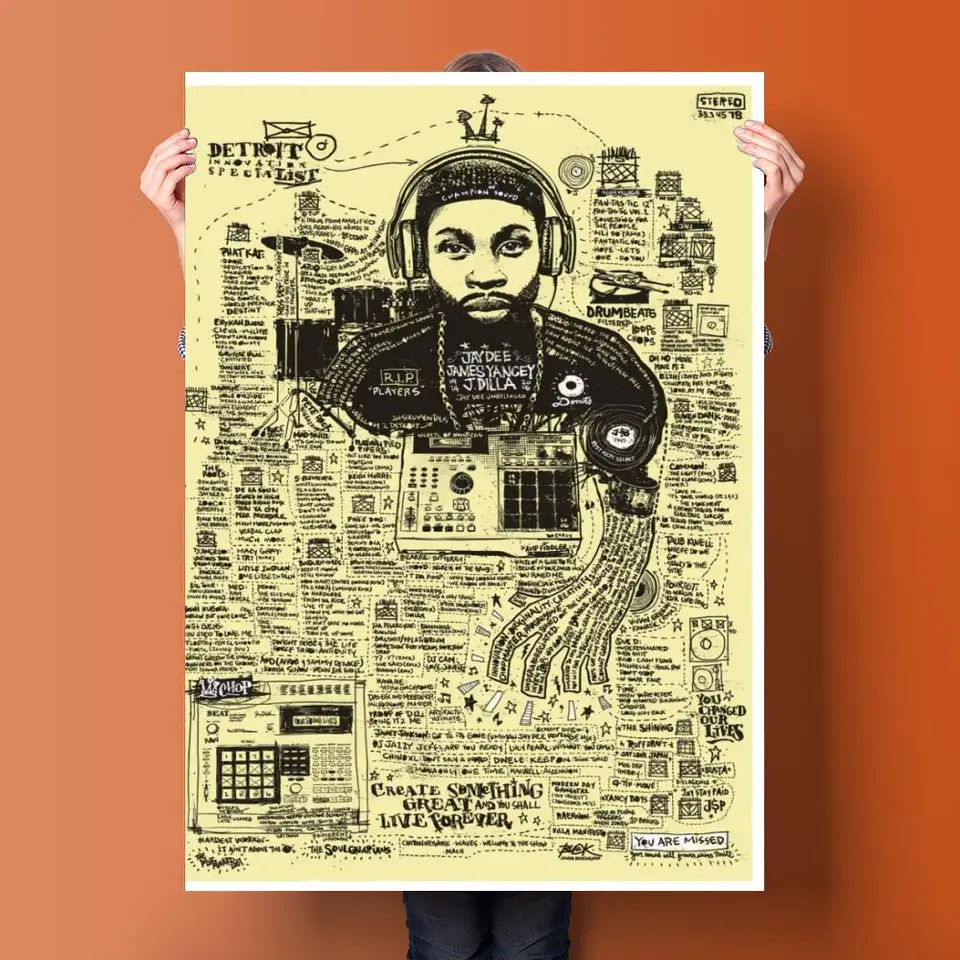 jdilla ポスター 額縁付き jdilla ポスター 額縁付き J Dilla Poster - Etsy
