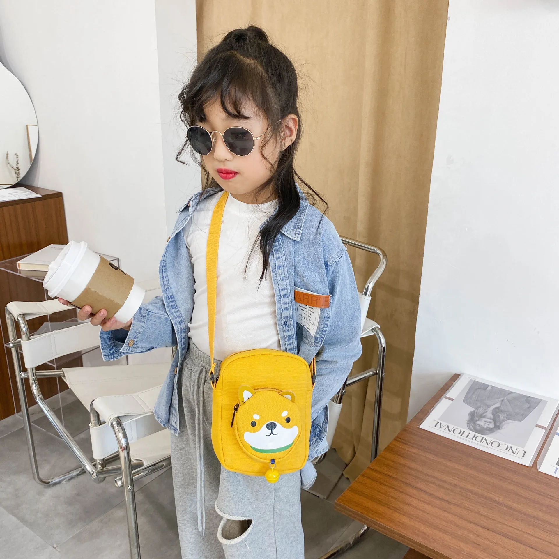 Cute Cat Shoulder Bag Children Crossbody Messenger Bags for Girls Kids  Small Handbag Cartoon Coin Purse Wallet Out cat snack bag - AliExpress