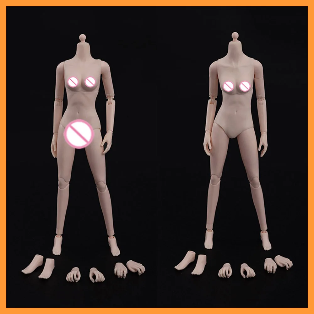 ZYTOYS ZY-B008 ZY-B009 1/6 스케일 여성용 슈퍼 플렉시블 조인트 바디 12인치 화이트 소형 중간 가슴 액션 피규어 바디 모델