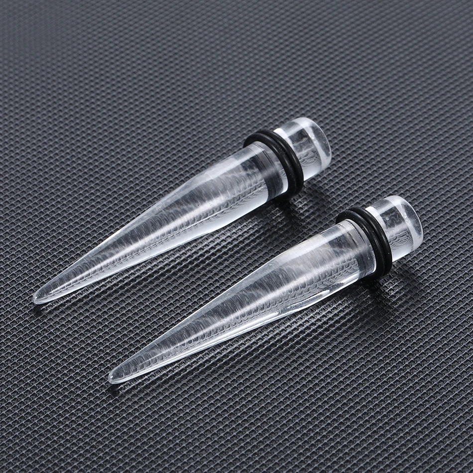 Acrylic Earring Taper Flesh Tunnel Ear Rings Piercing Stretcher Expander Stretching Plug Body Jewelry 2pcs/lot 1.6MM-20MM piercing jewelry body piercing earrings ear piercing jewelry body piercing jewelry body jewelry ear taper earrings