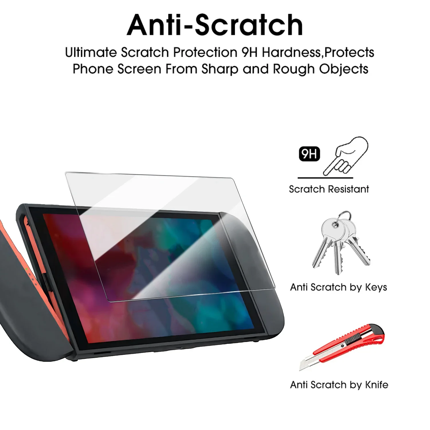 HD Tempered Glass Screen Protector for Nintendo Switch 2 Easy to Install Hard Anti-Scratch Cover Quick Installation for Switch2