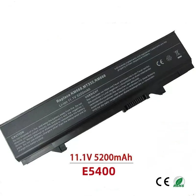 

100%Original 5200mAh For DELL E5400 E5410 E5500 E5510 E5550 KM742 KM769 WU841 WU852 MT187 MT196 PP32LA PP32LB laptop battery