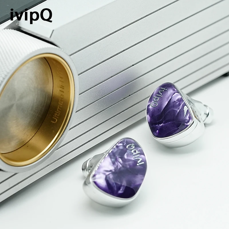 ivipQ IQ-15 パープルヘイズフェアリー インイヤーイヤホン パープル