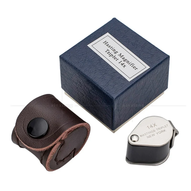 

14X Jewelry Loupe Metal Folding Jewellery Magnifier Eye Loop Magnifying Glass Drop Shipping