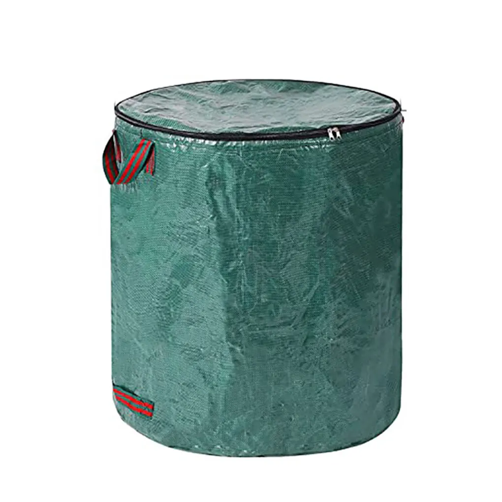 

Green Waste Bag 120L Large Capacity Heavy Duty Fabric Easy To Load Garden Waste Leaf Bag Garden Bag