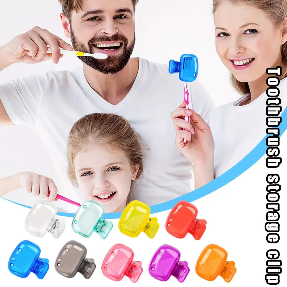 Toothbrush Holder Toothbrush Protection Cap Essential for Travel Portable Plastic Case Box J9E4