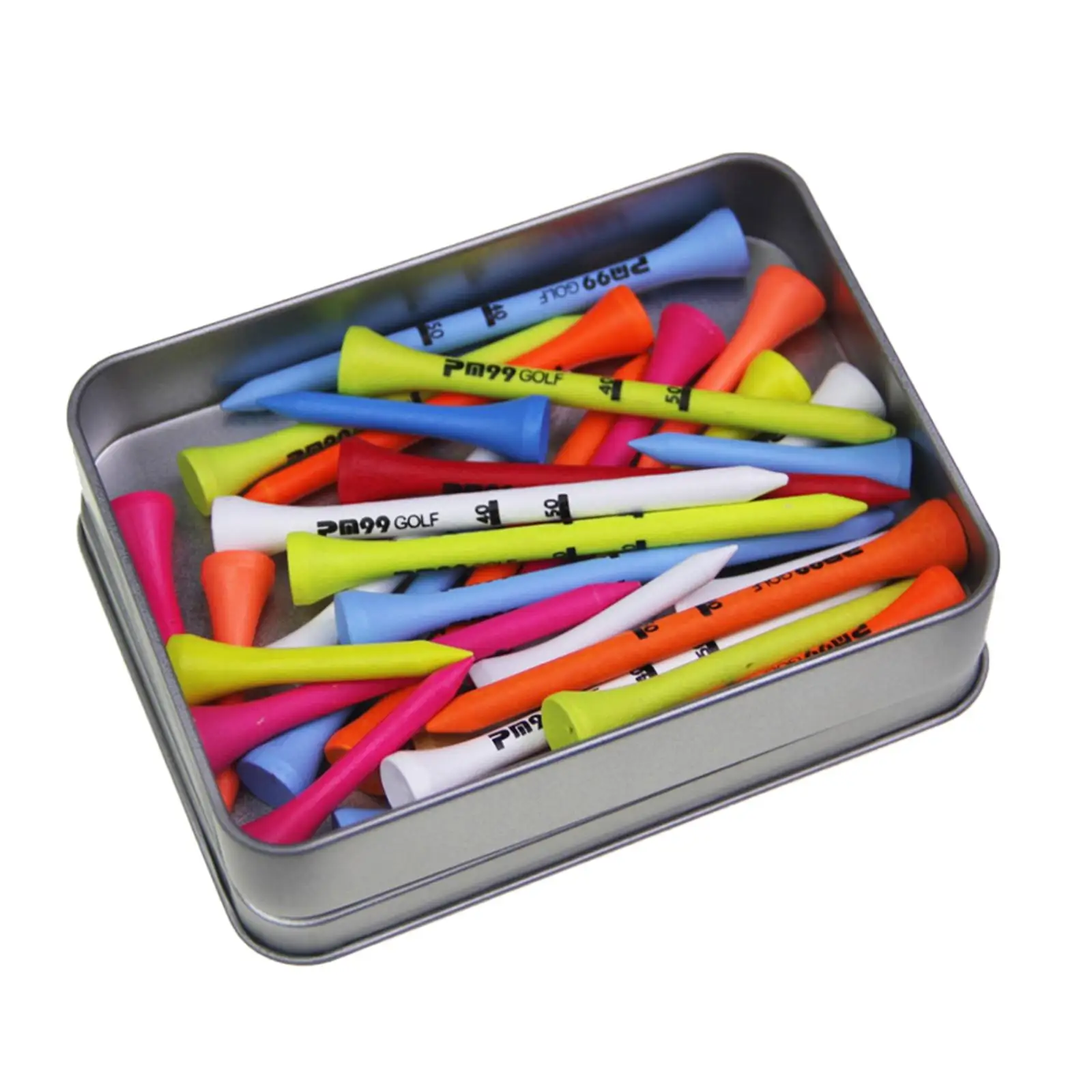 

30Pcs Premium Wood Golf Tees 42/70/83mm Golf Practice Colored Assorted Golf Ball