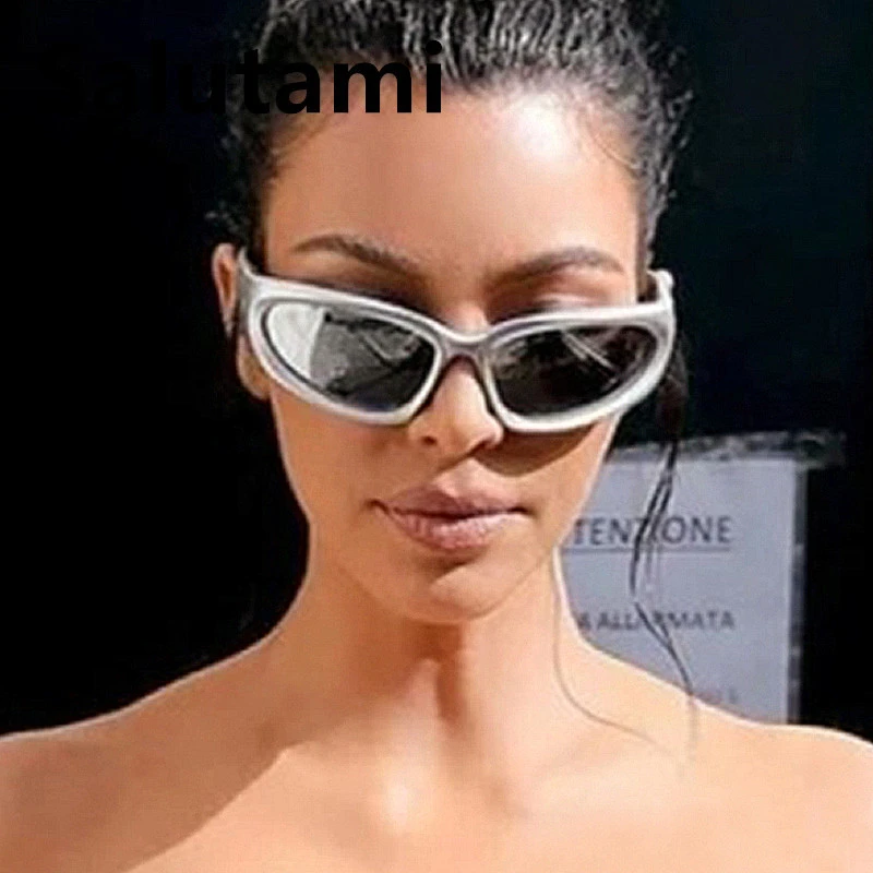 Ins Y2k Steampunk Sunglasses For Women New Luxury Brand Silver Mirror Oval  Sun Glasses Men Vintage Hip Hop Punk Eyewear Shades| | - AliExpress