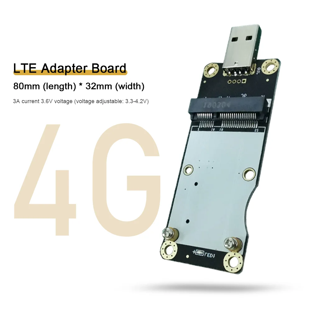 

EC20 EC25 4G Module Development Board Mini PCIe To USB Industrial Grade 4G Adapter Card Board